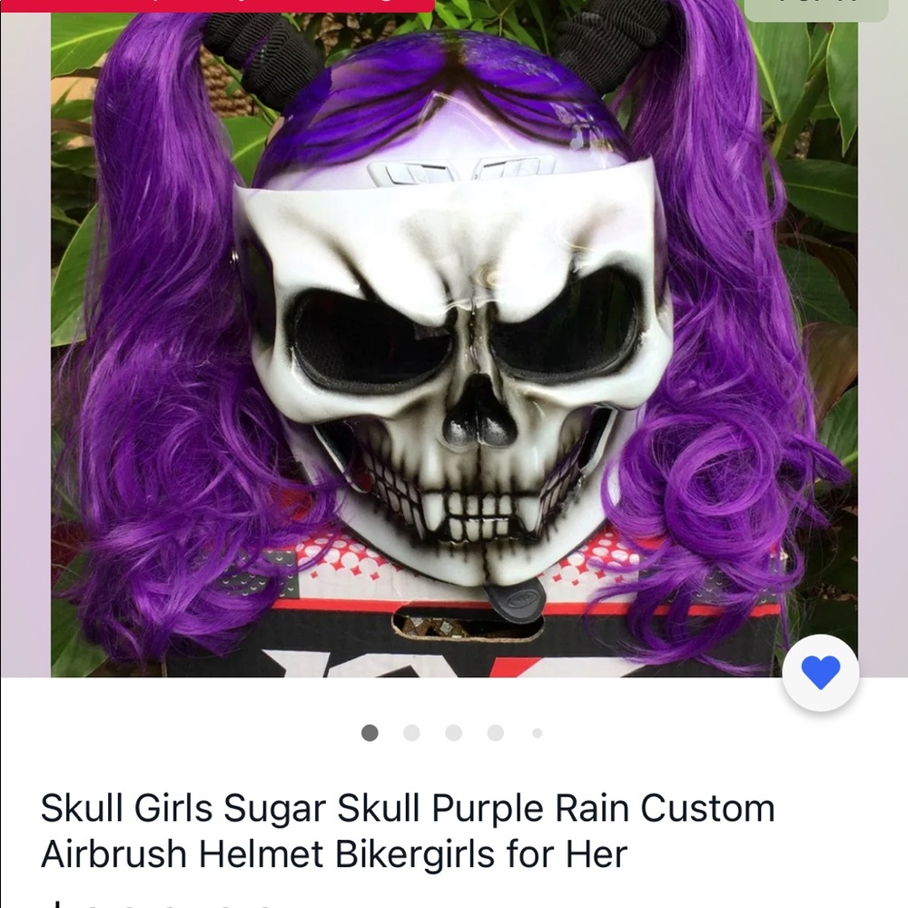 Sugar skull helmet basically brand new